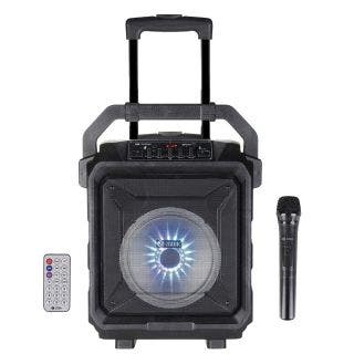 Thunder XL 50 watts Trolley Karaoke Bluetooth Party Speaker with Remote, Built-in Amplifier & Wireless Mic Zoook