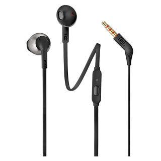 JBL Tune 205 Pure Bass Metal Earbud Headphones with Mic