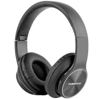 WH-74 Wireless Headphones With Mic & FM [Black] Ambrane 