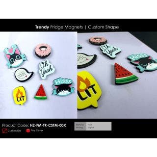 Trendy Fridge Magnets /Custom Shape 