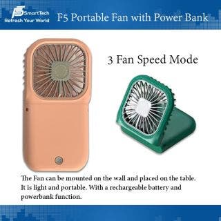 Portable Fan With Powerbank 