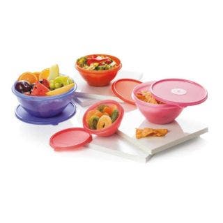 Wonder Bowl Storage Container Round, Set of 4 ,( 1800 ml. + 1200 ml.+ 800 ml.+ 400 ml.),Multicolor