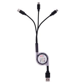 Yoyo M 3-in-1 Charging Retracting Cable Urban Gear